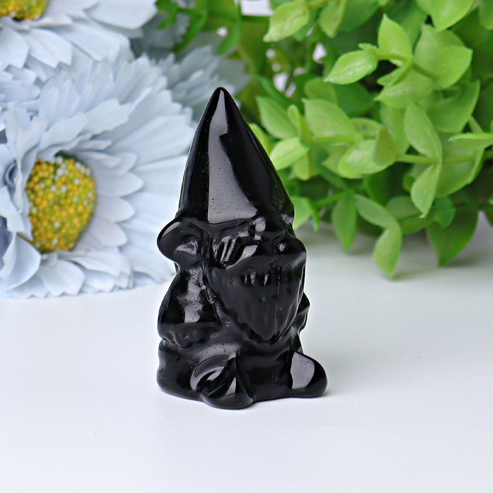 2.3" Black Obsidian Dwarf Crystal Carvings Crystal wholesale suppliers