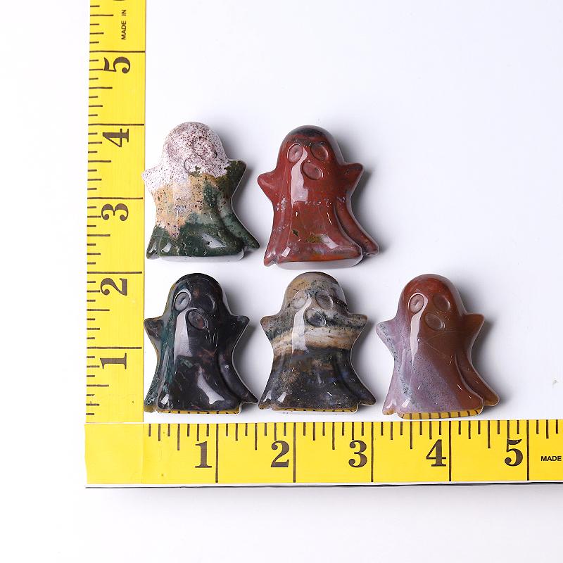 1.8" Ocean Jasper Ghost Crystal Carvings for Halloween Crystal wholesale suppliers