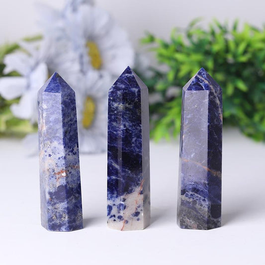 Wholesale Natural Crystal Healing Stone Sodalite Crystal Point Crystal wholesale suppliers