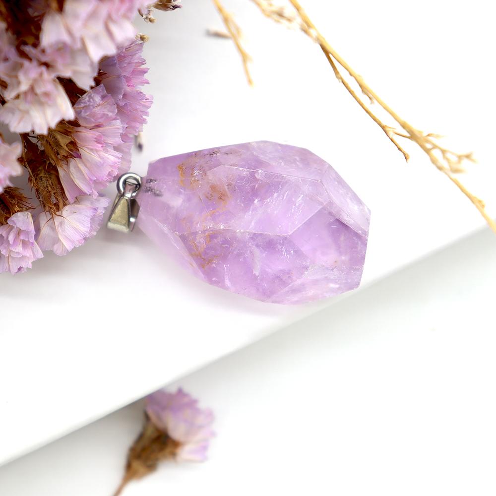 Gemstone Healing Crystal Amethyst Pendant 1pc Crystal wholesale suppliers