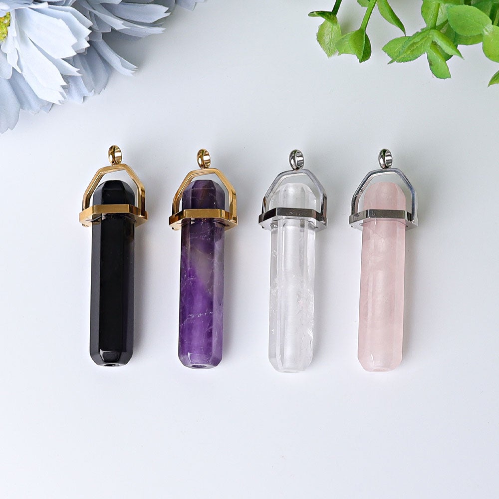 2.4" Hollow Hexagonal Prism Crystal Pendant Crystal wholesale suppliers