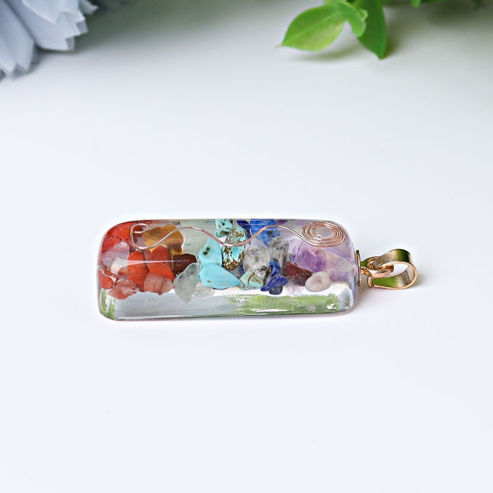 1.8" Chakra Resin Crystal Pendant Crystal wholesale suppliers