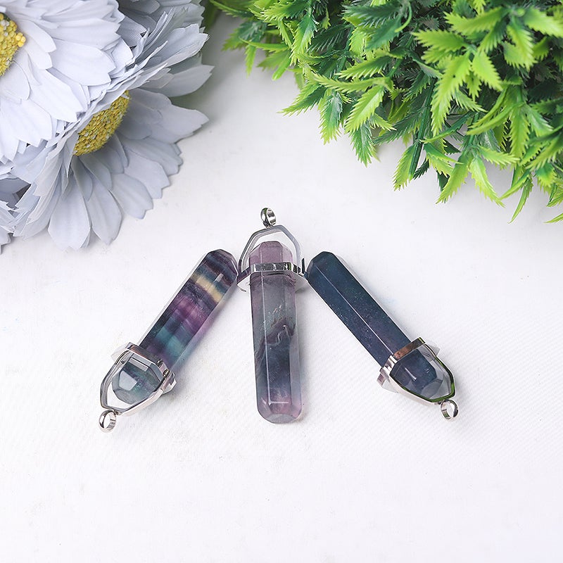 2.3" Fluorite Crystal Pendant Crystal wholesale suppliers