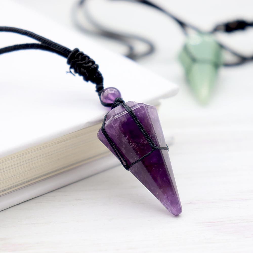 Arrow Shaped Obsidian Quartz Crystal Stone Necklace Crystal wholesale suppliers