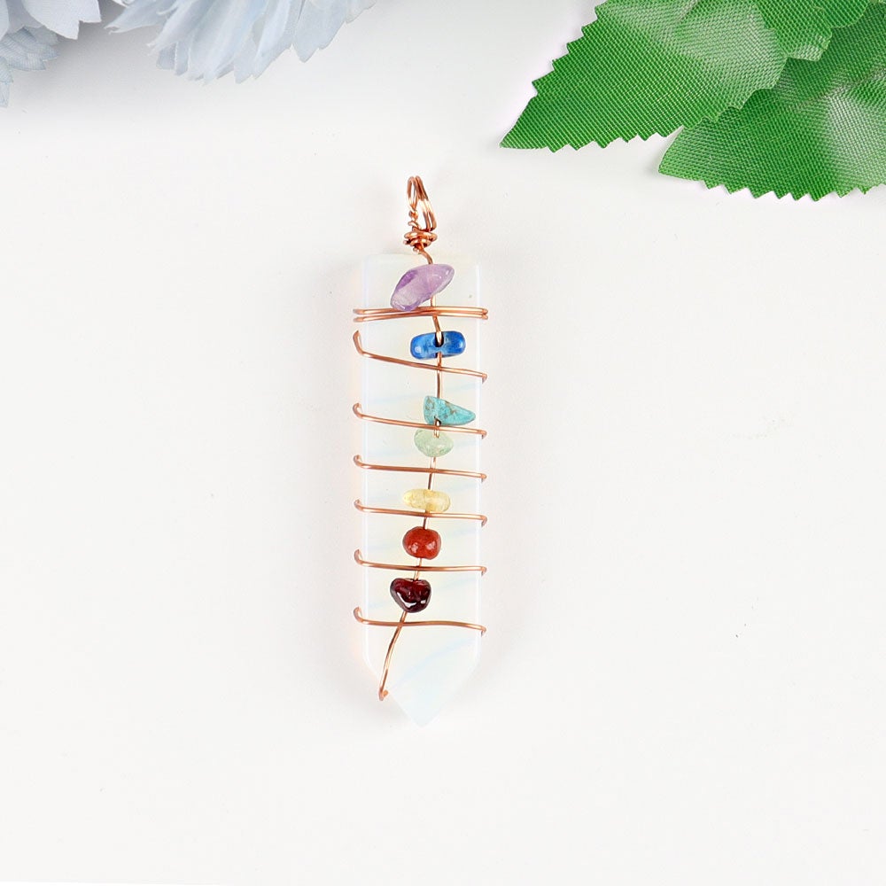 2" Chakra Wire Wrapped Pendant Crystal wholesale suppliers