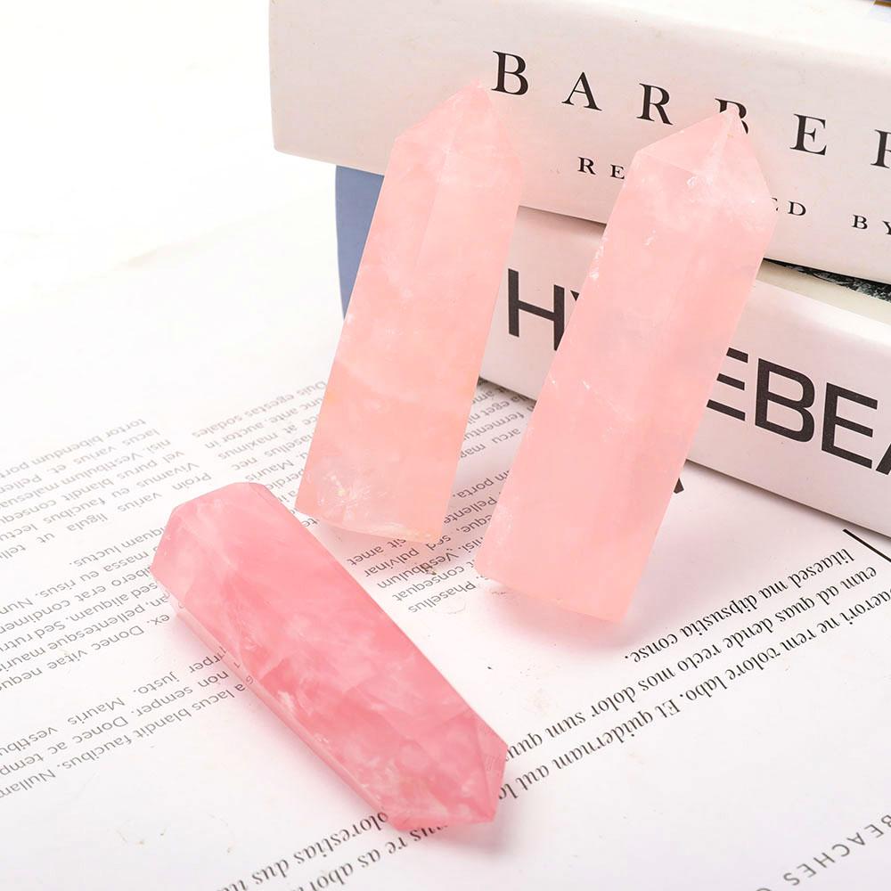 Set of 3 Rose Quartz Points Crystal wholesale suppliers