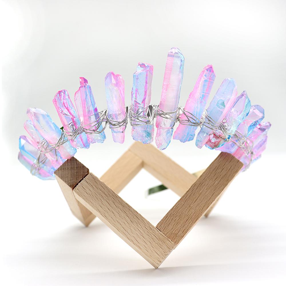The Rainbow Aura Quartz Witch Crystal Crown Crystal wholesale suppliers