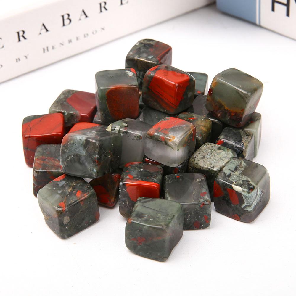 0.1kg Africa Blood Stone Cubes Crystal wholesale suppliers