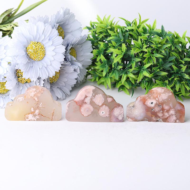 2.65" Flower Agate Cloud Crystal Carvings Crystal wholesale suppliers