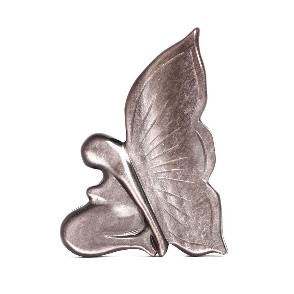 Silver Obsidian Butterfly Carvings Decor Crystal wholesale suppliers