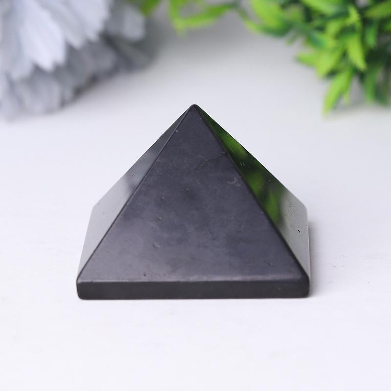 1.5"- 2.0" Shungite Pyramid Carvings