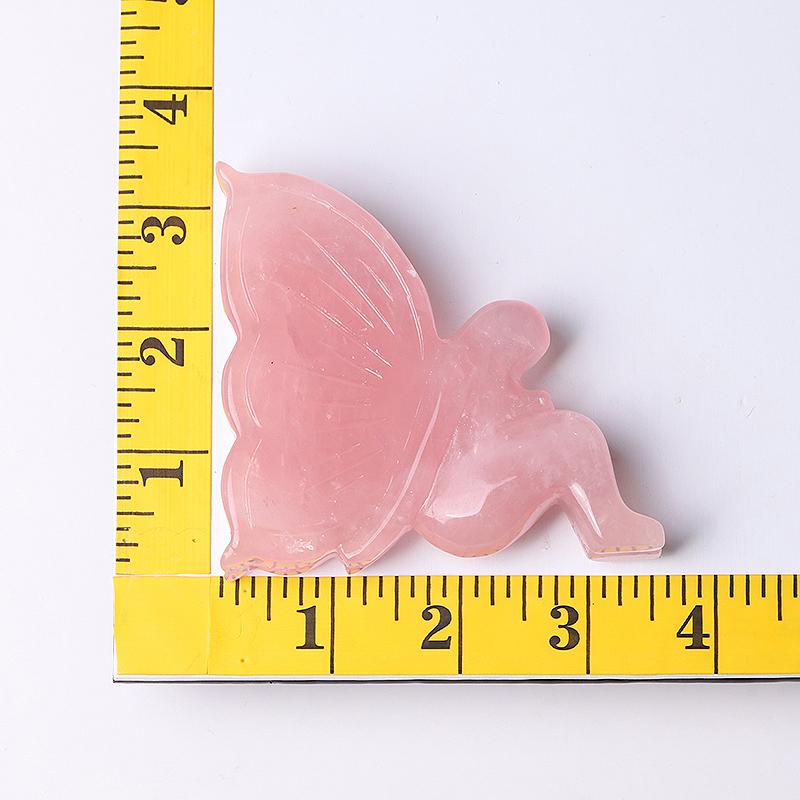 3.3" Rose Quartz Fairy Crystal Carvings Crystal wholesale suppliers