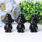 2.5" Black Obsidian Smurfs Crystal Carvings Crystal wholesale suppliers