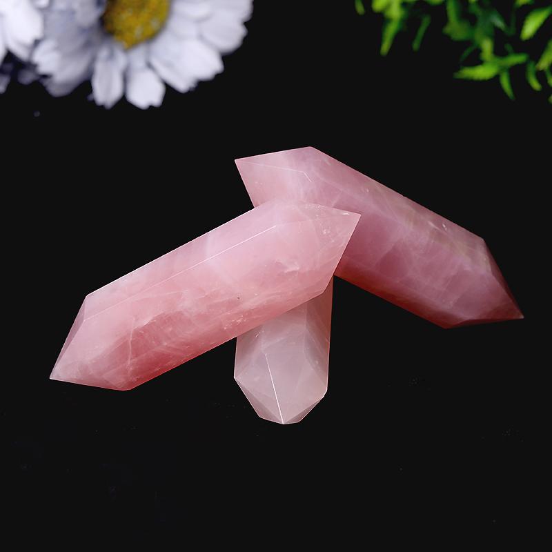 Natural Rose Quartz Double Terminated Points Crystal wholesale suppliers