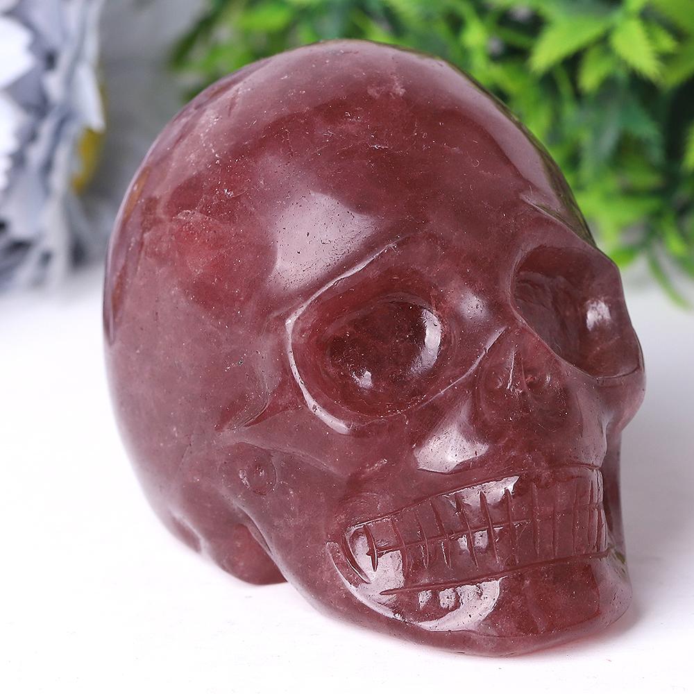 Strawberry Quartz Crystal Skull Carvings Crystal wholesale suppliers