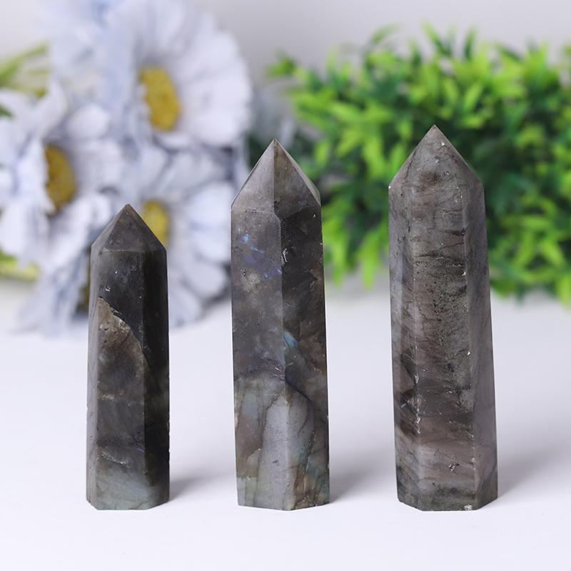 Natural Labradorite Point Healing Crystal Tower for Collection Crystal wholesale suppliers