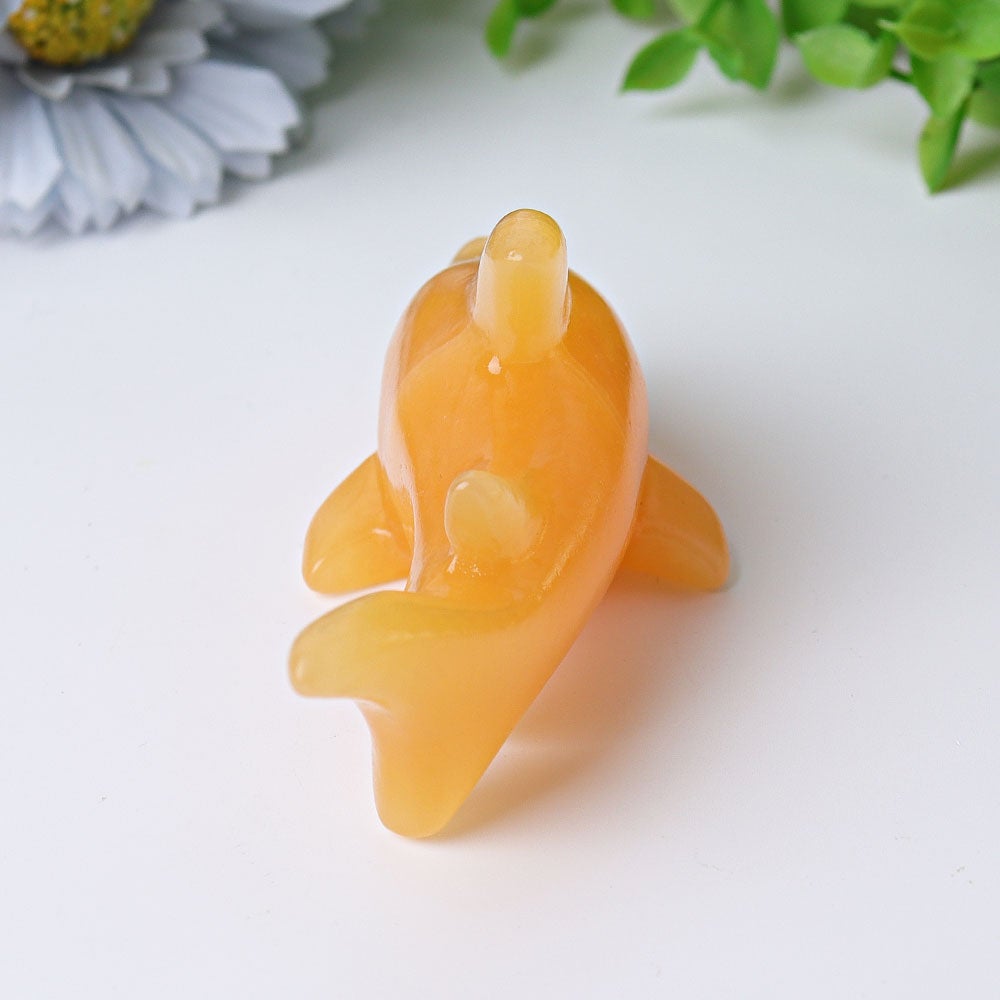 4" Honey Calcite Shark Crystal Carvings Crystal wholesale suppliers