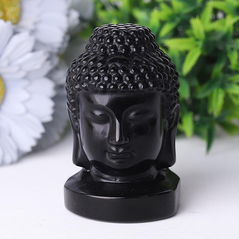 3" Buddha Head Crystal Carvings Crystal wholesale suppliers