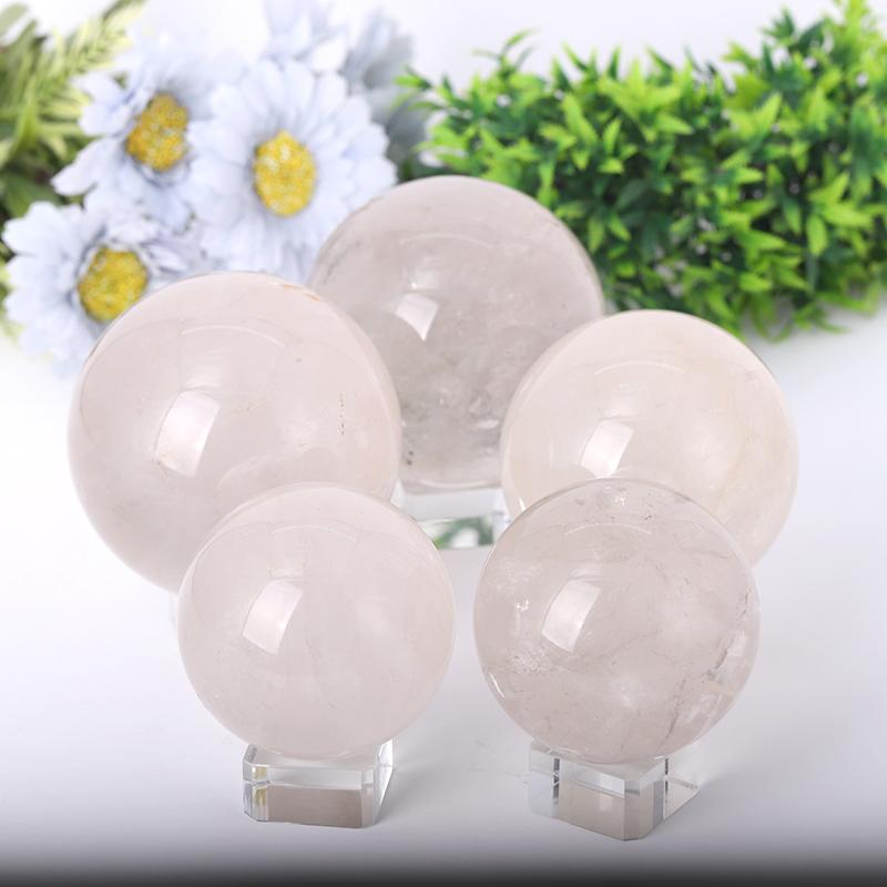 2.5"-4.0" Clear Quartz Sphere Crystal wholesale suppliers