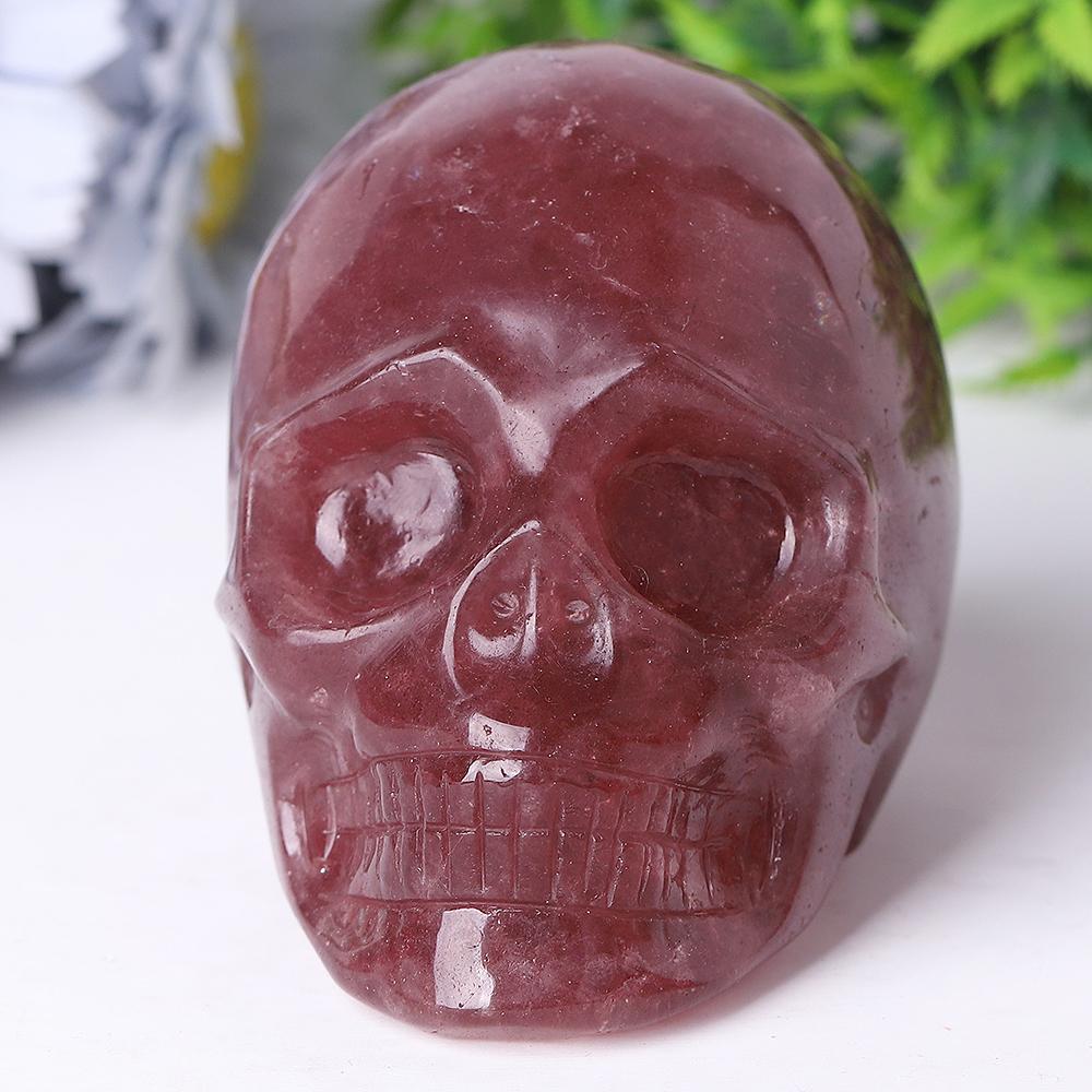 Strawberry Quartz Crystal Skull Carvings Crystal wholesale suppliers