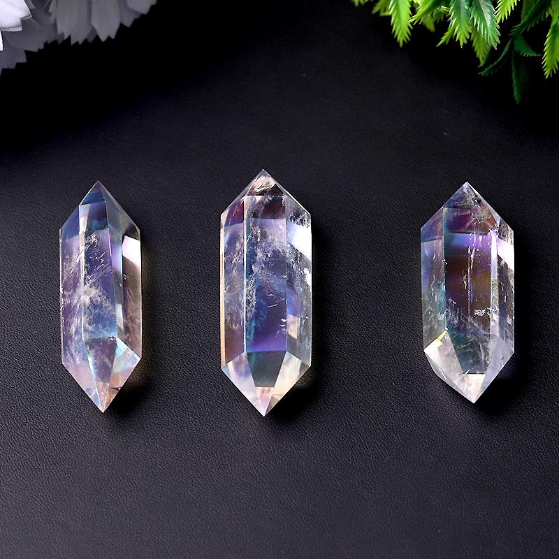 Aura Clear Quartz Double Terminated Point Crystal wholesale suppliers