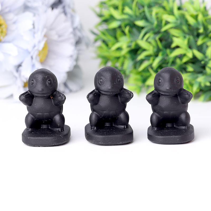 Black Obsidian Squirtle Crystal Carvings Crystal wholesale suppliers