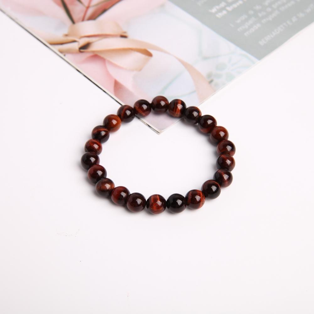 8mm Red Tiger Eye Crystal Bracelet Crystal wholesale suppliers