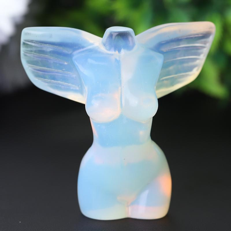 2" Woman Model Body with Wings Crystal Carvings Crystal wholesale suppliers