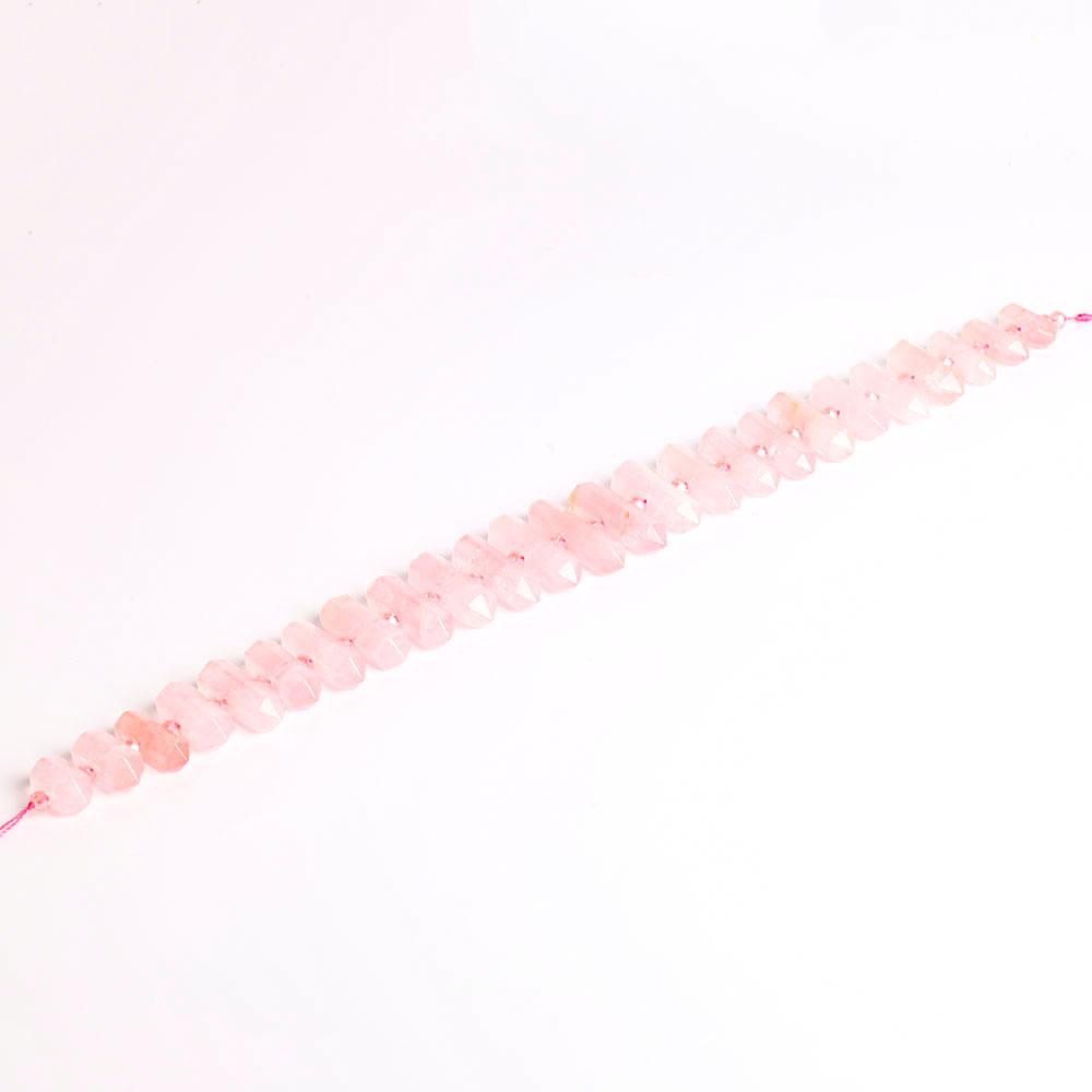 Rose Quartz Crystal Point Chain String for DIY Crystal wholesale suppliers