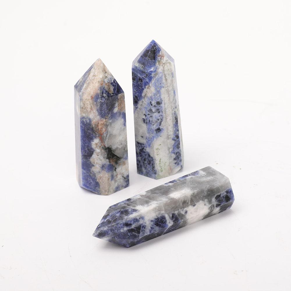 Set of 3 Sodalite Points Crystal wholesale suppliers