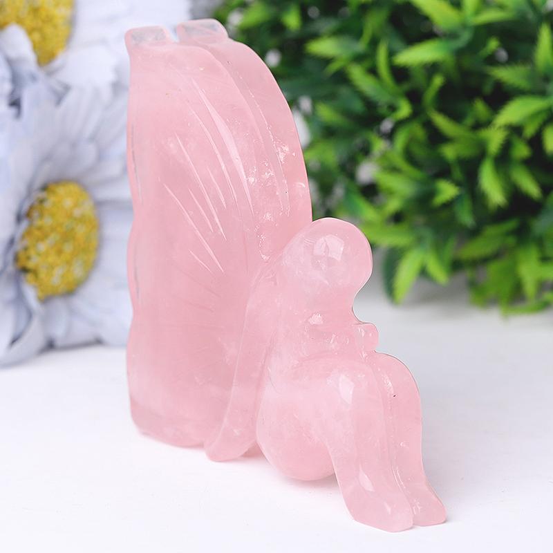 3.3" Rose Quartz Fairy Crystal Carvings Crystal wholesale suppliers