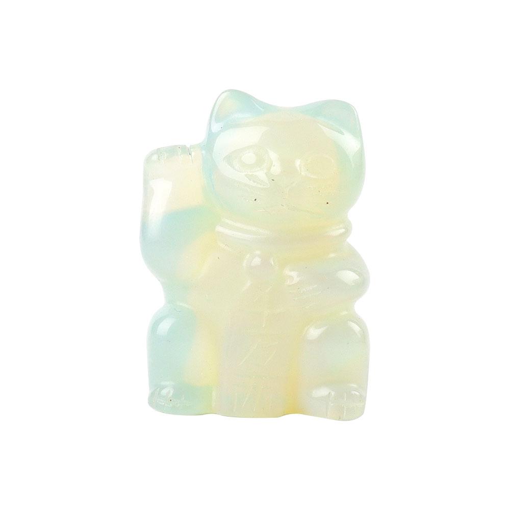 2" Opalite Crystal Carving Lucky Cat Crystal wholesale suppliers