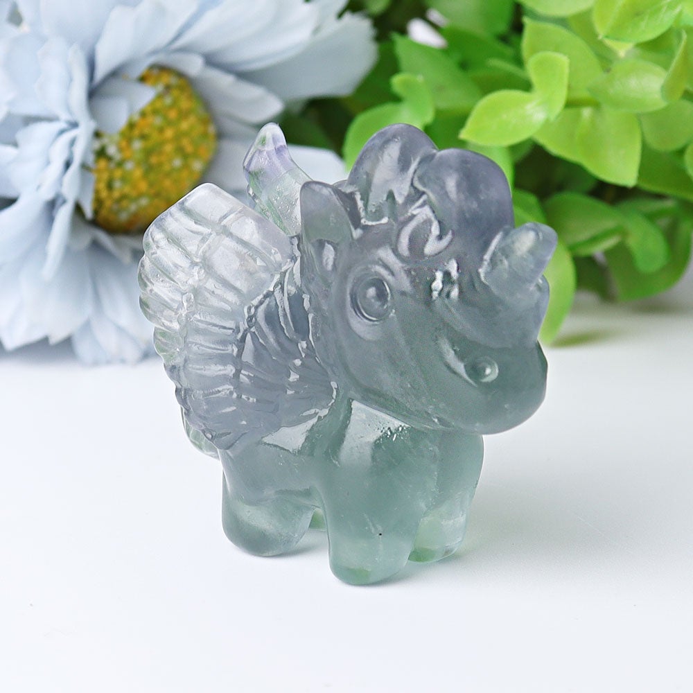 2" Fluorite Unicorn Crystal Carvings Crystal wholesale suppliers