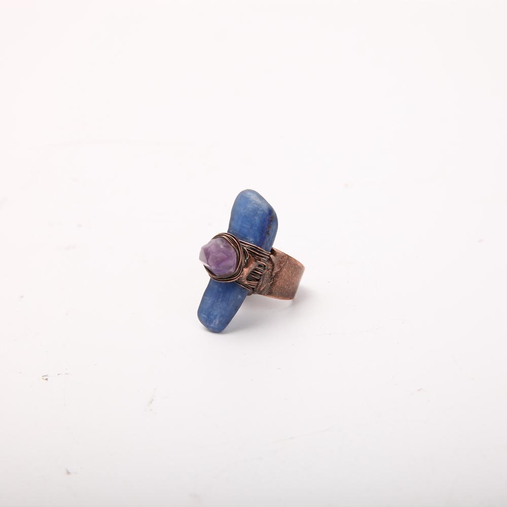 Handmade Amethyst Kyanite Ring Crystal wholesale suppliers