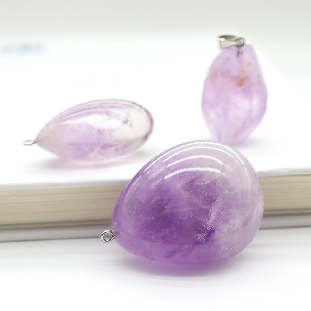 Gemstone Healing Crystal Amethyst Pendant 1pc Crystal wholesale suppliers