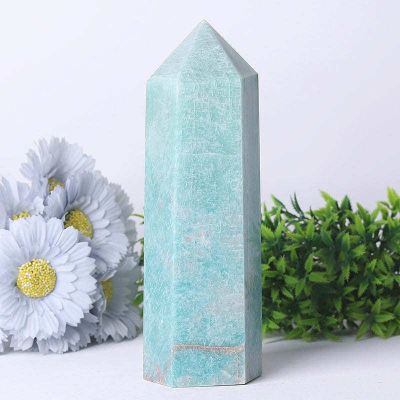 7" Unique Amazonite Crystal Tower