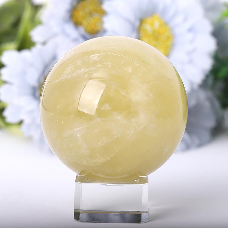 2.0"-4.5" Citrine Sphere Crystal wholesale suppliers