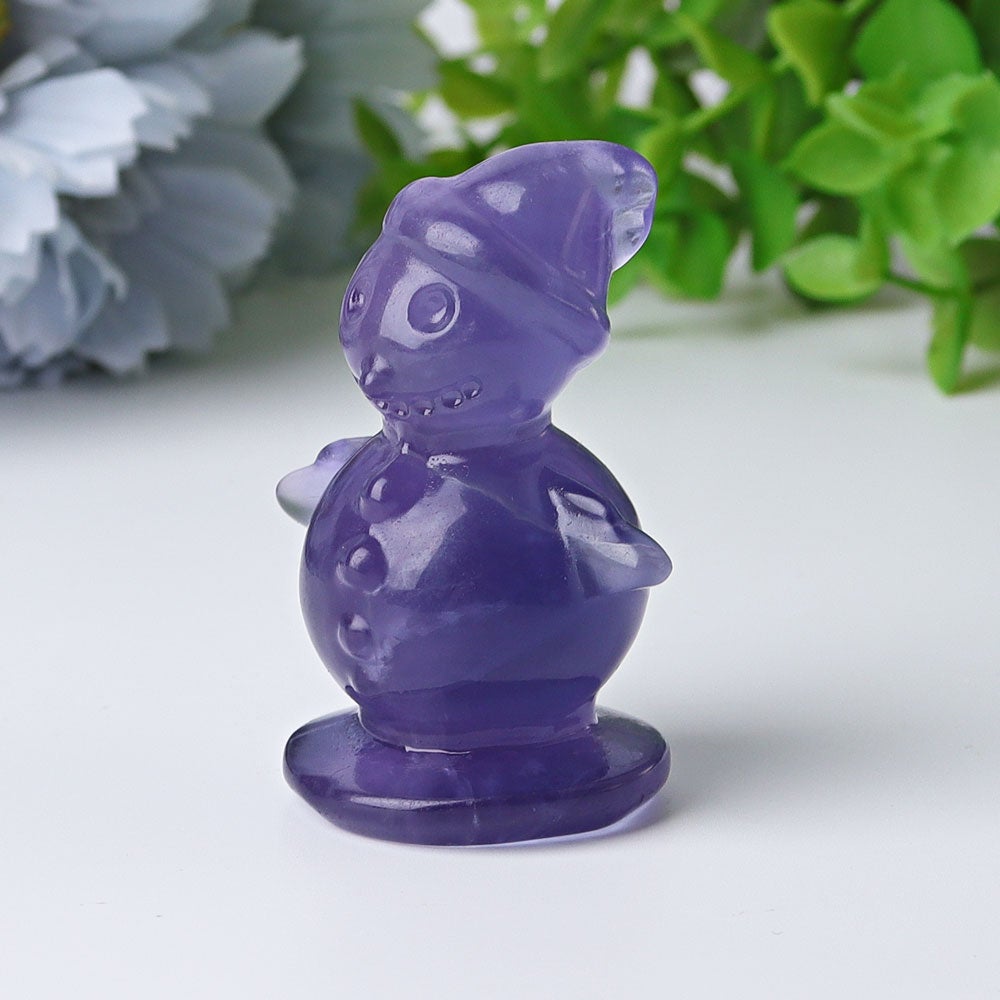 2.3" Fluorite Snowman Crystal Carvings Crystal wholesale suppliers