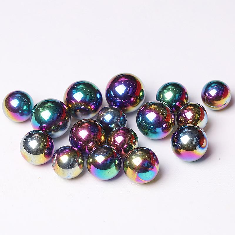 High Quality Titanium Aura Crystal Spheres Crystal Balls for Healing Crystal wholesale suppliers