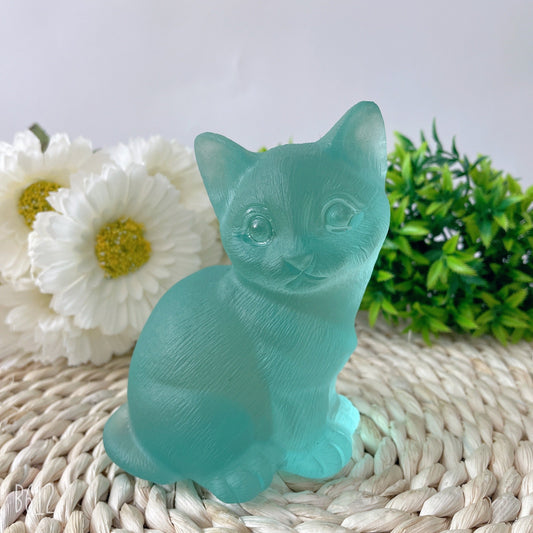 4.7" Glass Cat Crystal Carvings Crystal wholesale suppliers