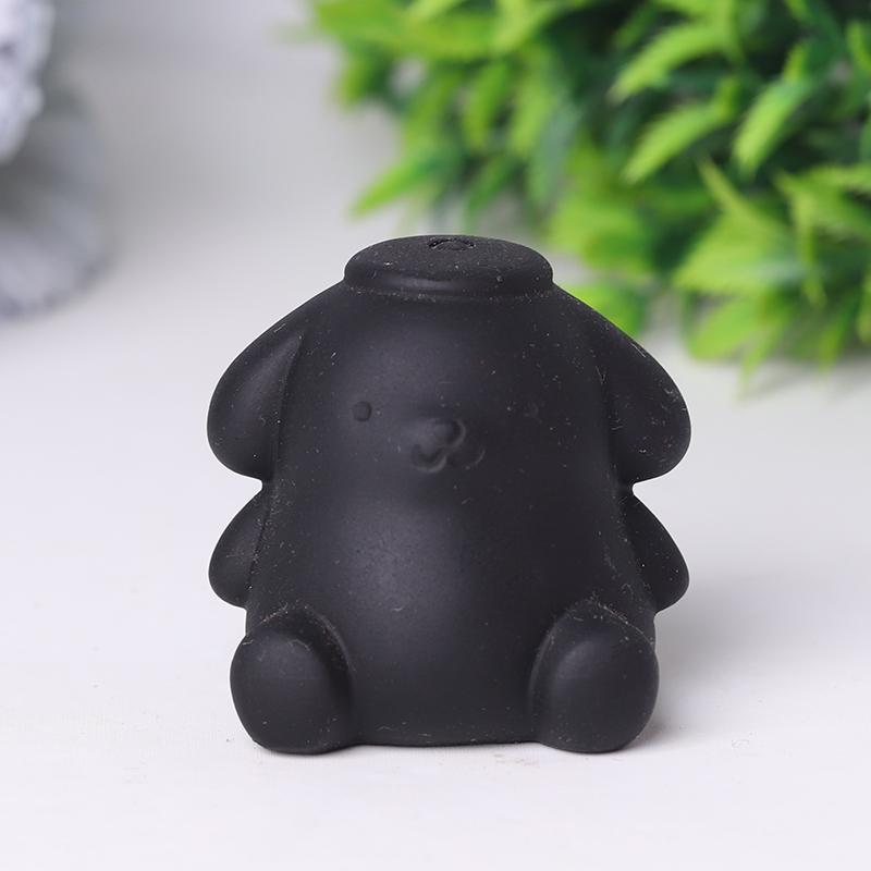 Black Obsidian Pompom Purin Crystal Carvings Crystal wholesale suppliers