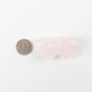 Rose Quartz Double Heart Shape Crystal Carving Free Form