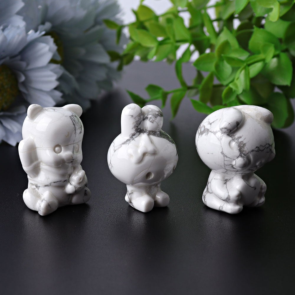 1.5" Howlite Animal Crystal Carvings Crystal wholesale suppliers