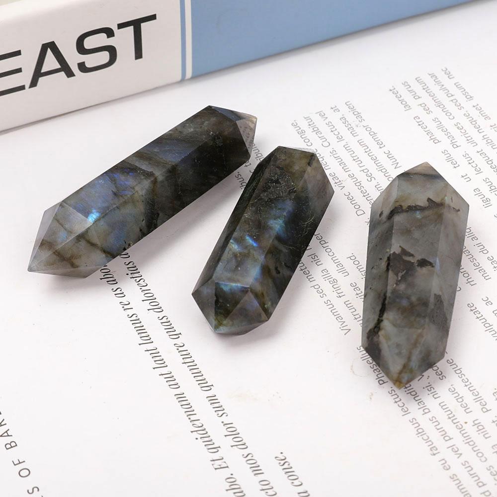 Set of 3 Labradorite Double Terminated Points Crystal wholesale suppliers