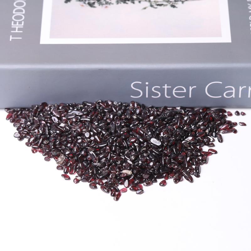 0.1kg High Quality 5-7mm Natural Garnet Chips Crystal wholesale suppliers