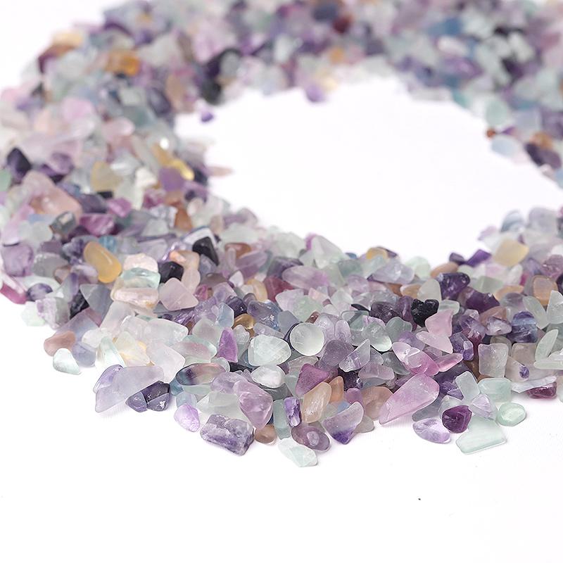 0.1kg Different Size Natural Rainbow Fluorite Chips Crystal Chips for Decoration Crystal wholesale suppliers