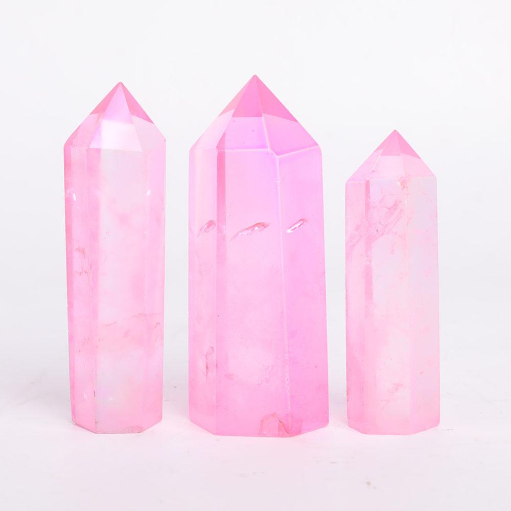 Set of 3 Aura Pink Points Crystal wholesale suppliers