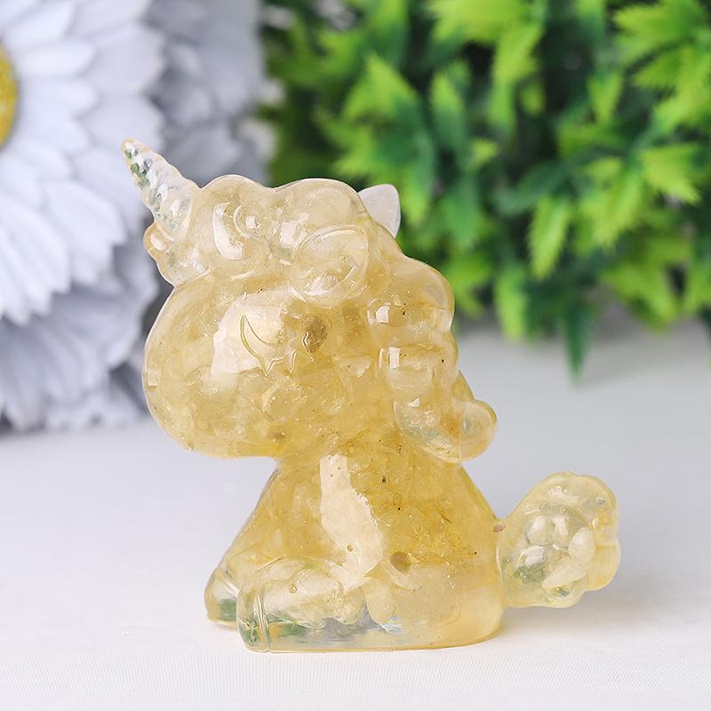 2.5"-3.0" Resin Unicorn Crystal Carvings Crystal wholesale suppliers