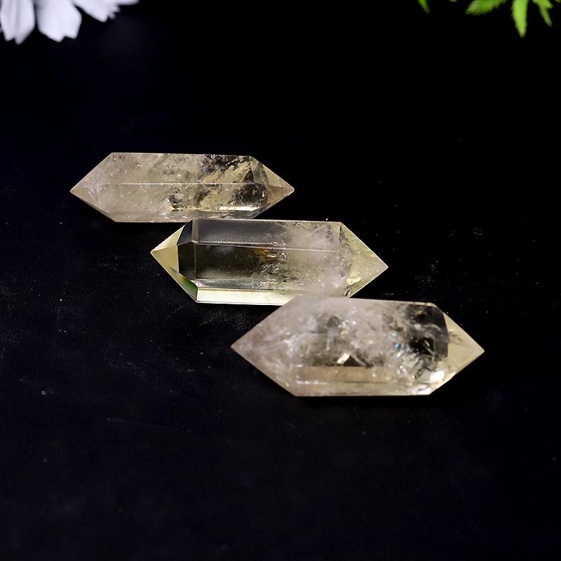 Natural Citrine Crystal Double Terminated Points Healing Wand Crystal wholesale suppliers