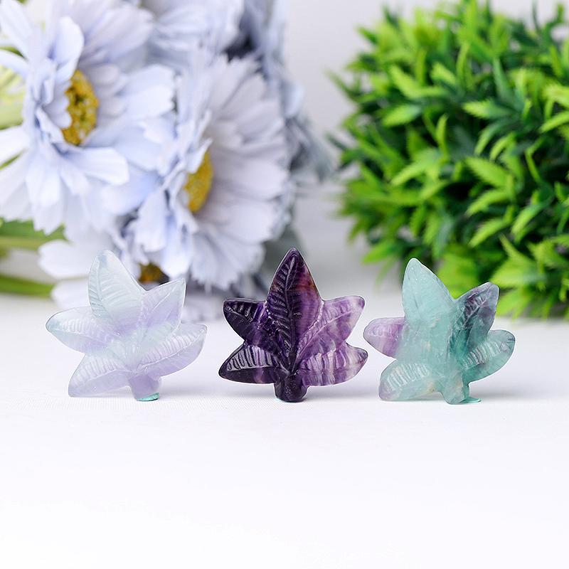 Fluorite Leaf Crystal Carvings Crystal wholesale suppliers